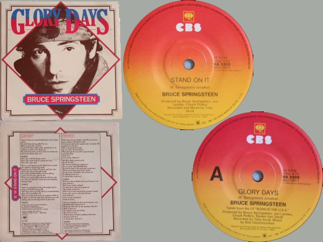 Bruce Springsteen - GLORY DAYS / STAND ON IT